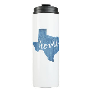 Texas Home Wood Grain Thermal Tumbler