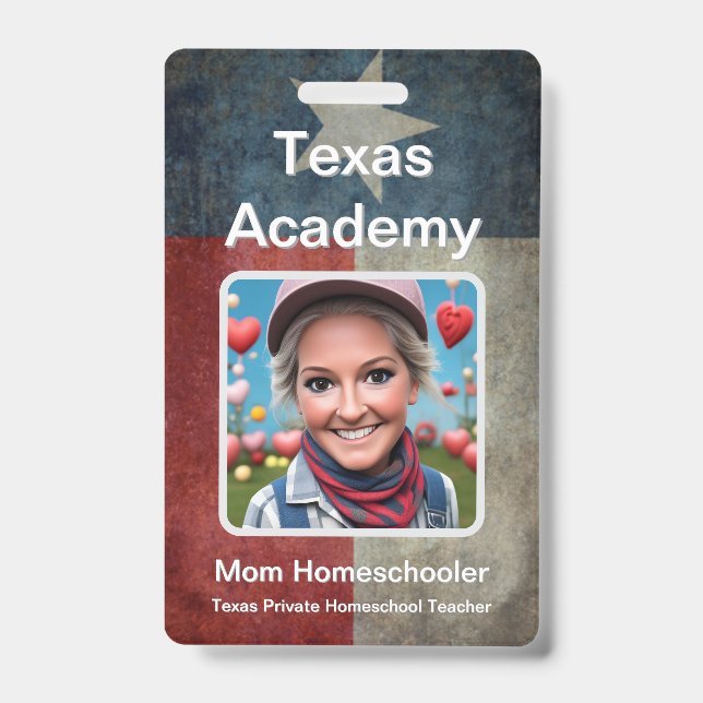 Texas Homeschool ID Badge (Front)