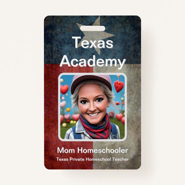 Texas Homeschool ID Badge (Front)