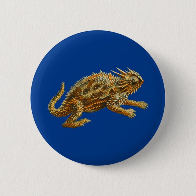 Texas Horned Lizard Button (Front)