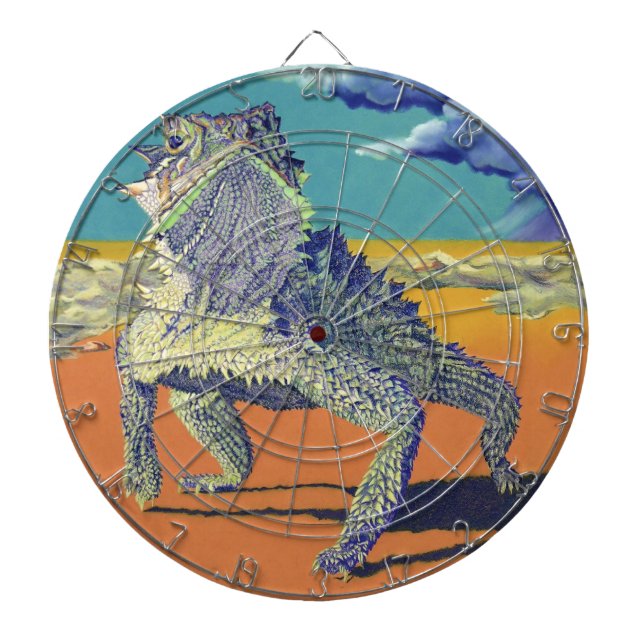 Texas Horned Lizard Dart Board (Front)