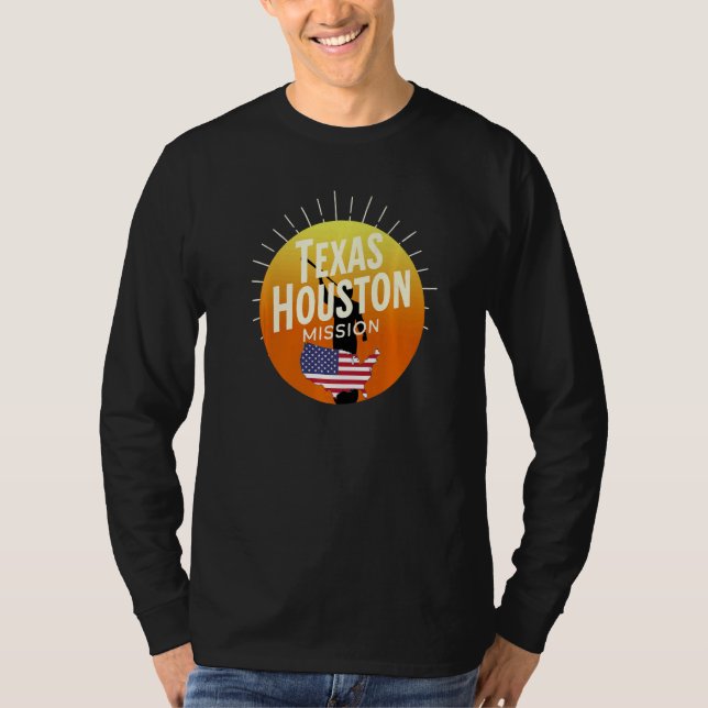 Texas Houston Mormon LDS Mission Missionary CTR Pr T-Shirt (Front)