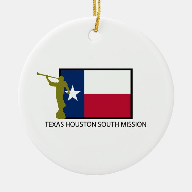 TEXAS HOUSTON SUOTH MISSION LDS CTR CERAMIC ORNAMENT (Front)