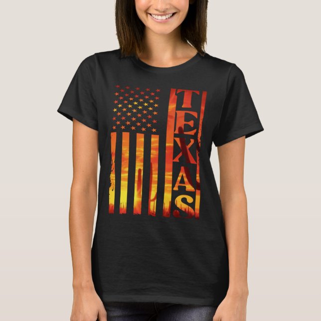 Texas  Huston Longhorn Rodeo Alamo San Antonio How T-Shirt (Front)