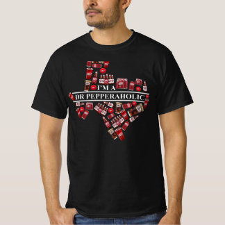 Texas I’m A Dr Pepper Aholic Dr Pepper Texas Map T-Shirt