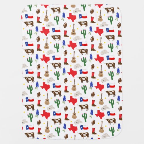 Texas Icons Baby Blanket