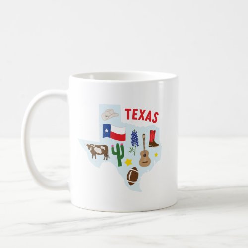 Texas Icons Coffee Mug