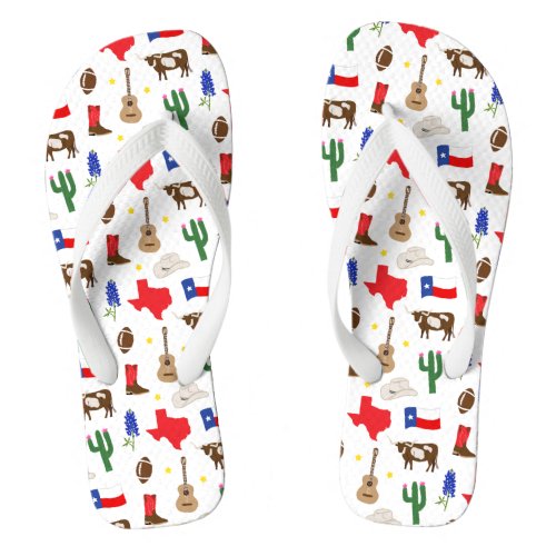 Texas Icons Flip Flops