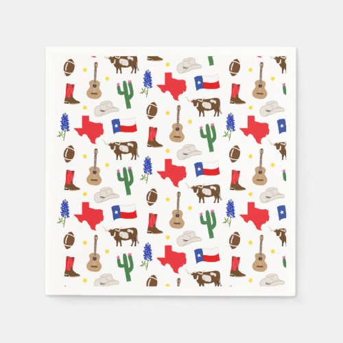 Texas Icons Napkins