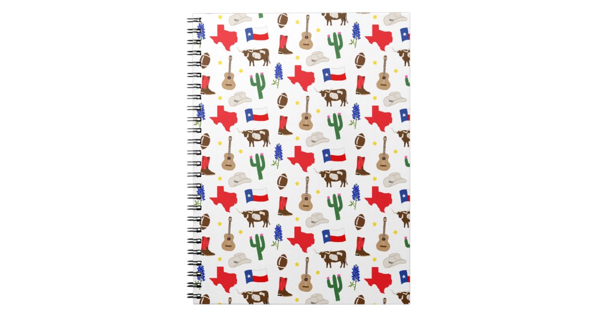 Texas Icons Notebook | Zazzle