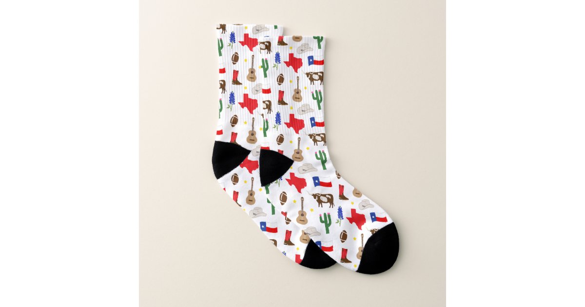 Texas Icons Socks | Zazzle