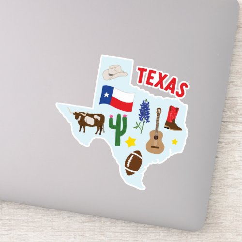 Texas Icons Sticker