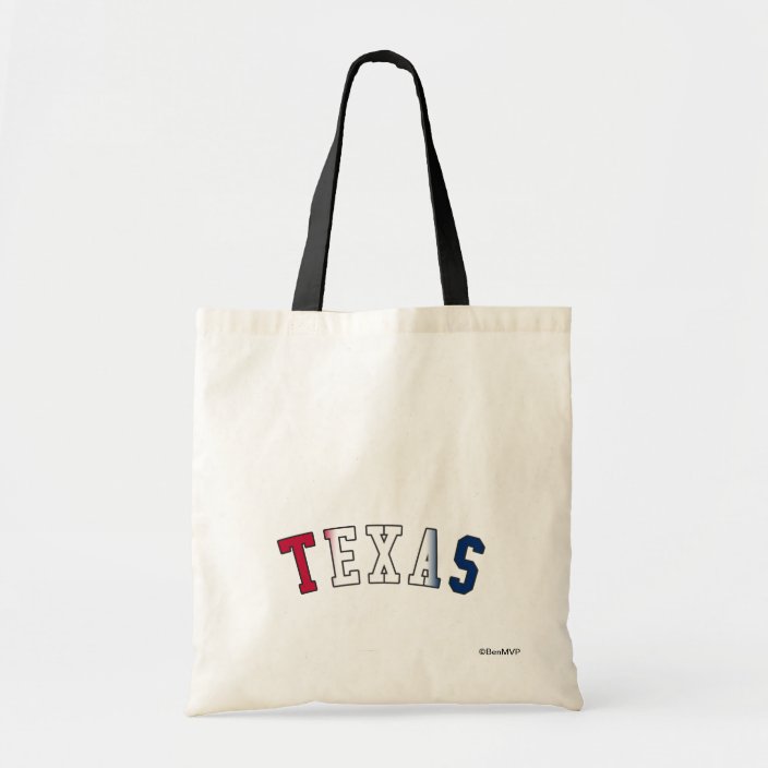 Texas in State Flag Colors Bag