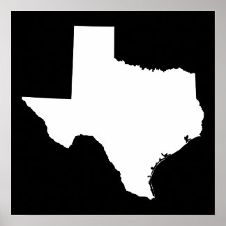 Texas Shape Posters | Zazzle