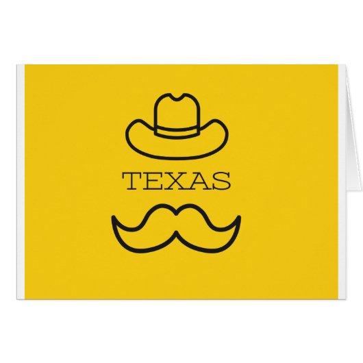 Texas in Yellow 2 Cards (Front Horizontal)