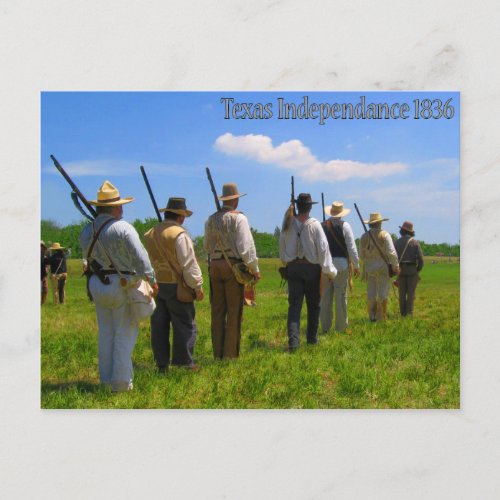 Texas Independance 1836 Postcard