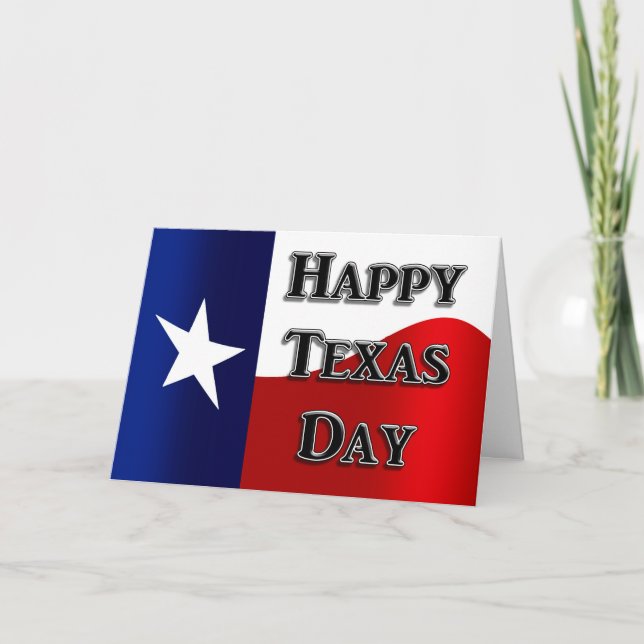 Texas Independence Day Card (Front)