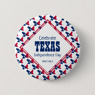 TEXAS INDEPENDENCE DAY Christian Button