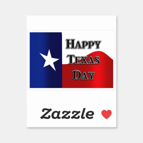 Texas Independence Day Sticker