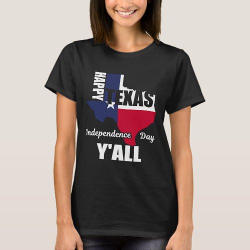 Texas Independence Day Yall Usa Cowboy Tee 