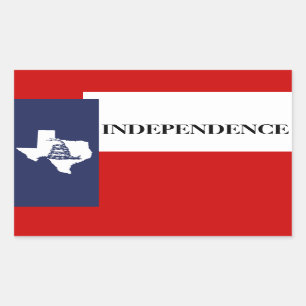 Texas Independence - Lone Star Flag Gadsden Rectangular Sticker