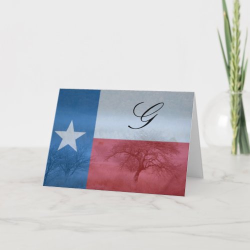 Texas Initialed Card