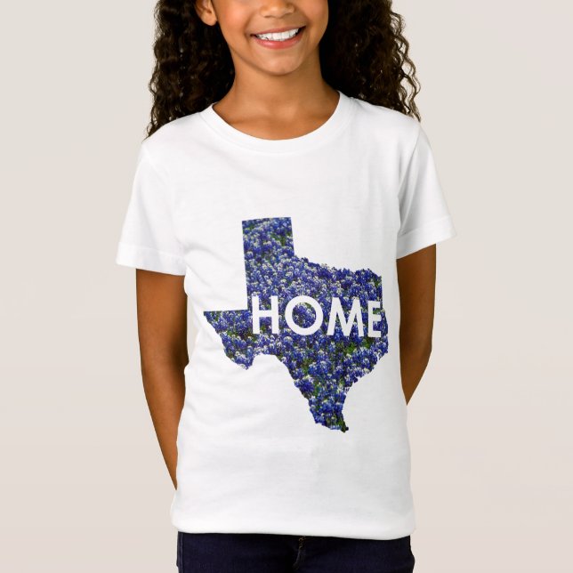Texas is Home girls top (Front)