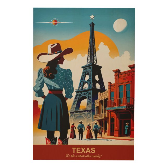 Texas: It's Like A Whole Other Country Wood Art (Front)
