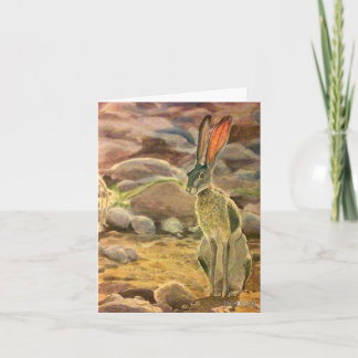 Texas Jackrabbit Easter Greeting Card