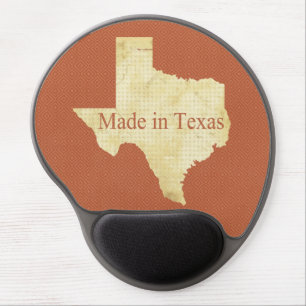 Texas Jacquard Rusty Red Damask Gel Mousepads