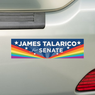 Texas James Talarico for Senate LGBTQ Bumper Sticker