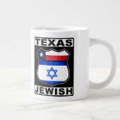 Texas Jewish American Giant Coffee Mug (Right)