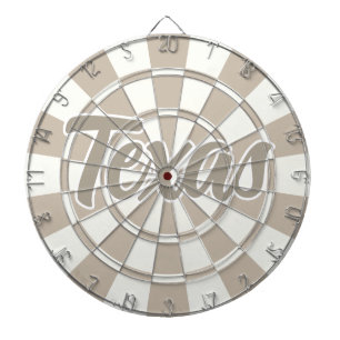 Texas Khaki And White editable text  Dart Board