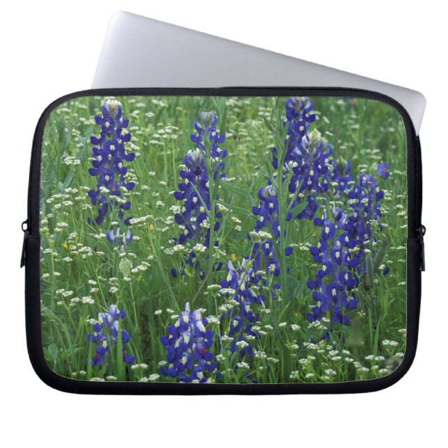 Texas, Lake Buchanan. Texas Bluebonnet and Wild Laptop Sleeve (Front)