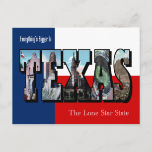 TEXAS Large Letter Postcard