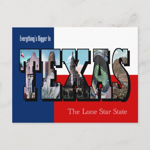 TEXAS  Large Letter Postcard