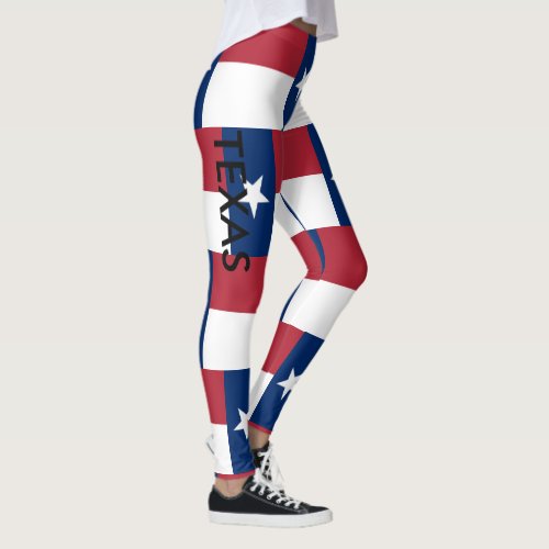 TEXAS Leggings Red White Blue Running Yoga Pants