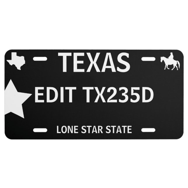 Texas License Plates (Front)