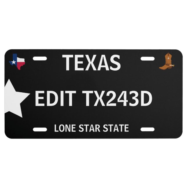 Texas License Plates (Front)