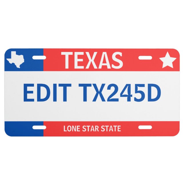 Texas License Plates (Front)