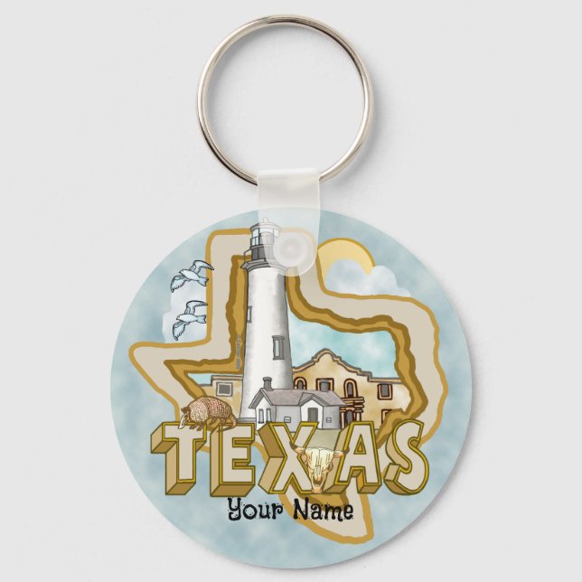 Texas Lighthouse Keychain (Front)