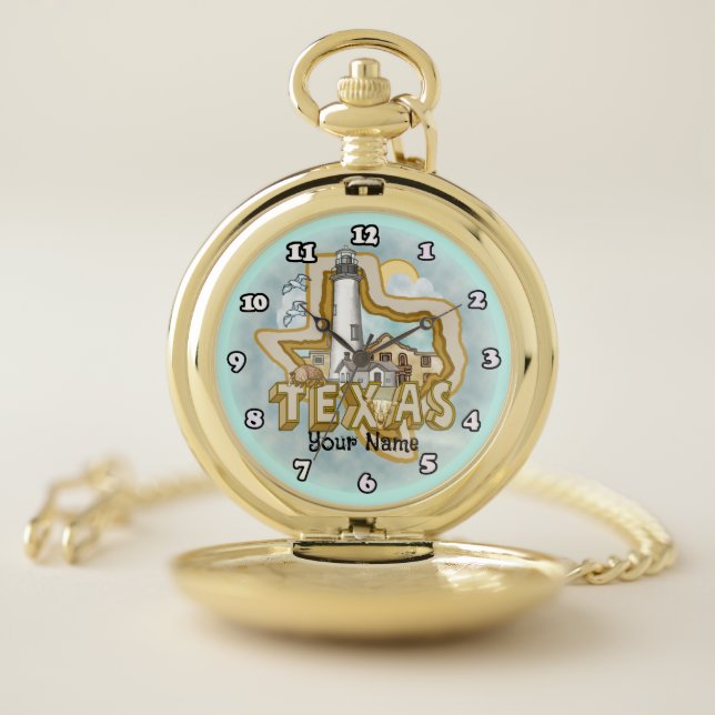 Texas Lighthouse  Pocket Watch (Inside)