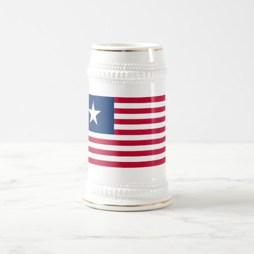 Texas Lone Star and Stripes Beer Stein