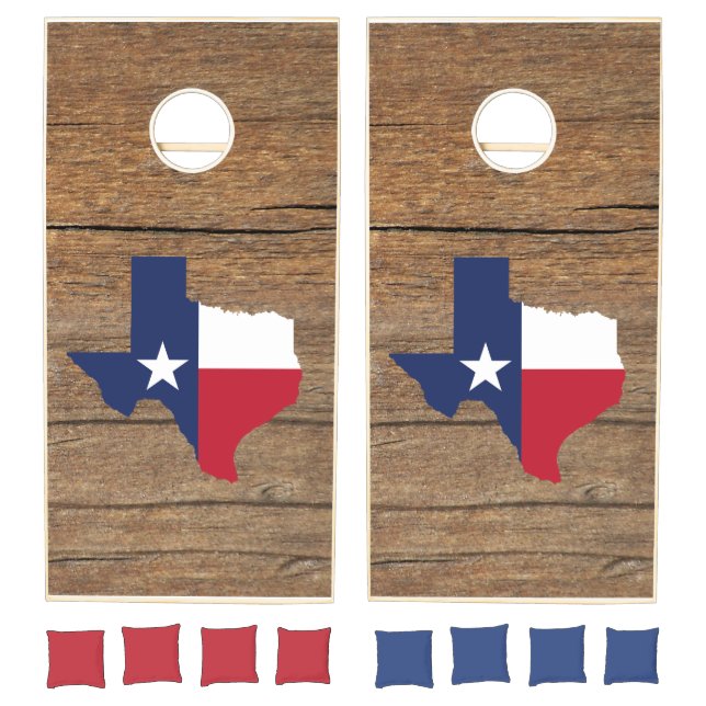 Texas Lone Star Barnwood Cornhole Set (Set)