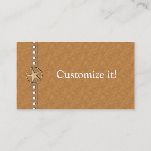 Texas Lone Star Custom Business Cards