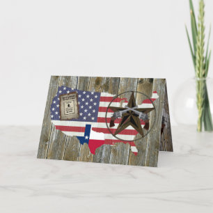 Texas Lone Star Dueling Pistols Most Wanted Sign T Thank You Card