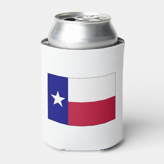 Texas Lone Star Flag Can Cooler (Can Front)