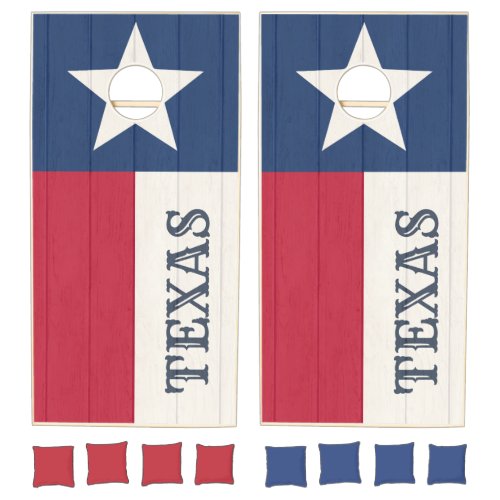Texas Lone Star Flag Cornhole Set