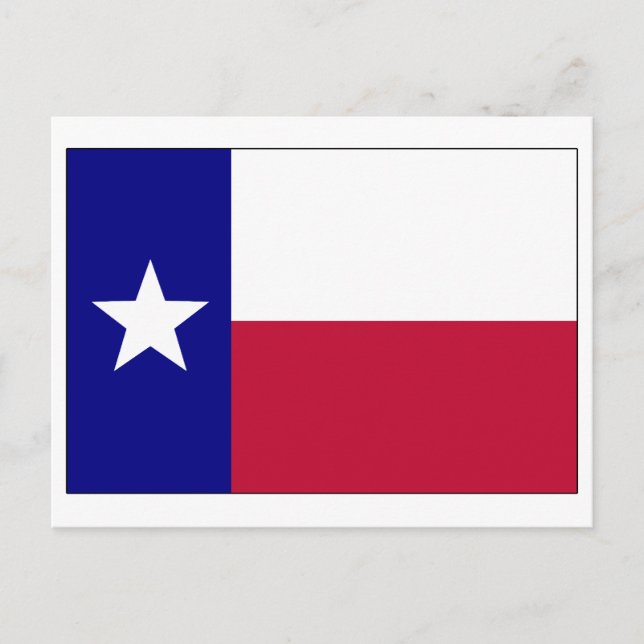 Texas Lone Star Flag Postcard (Front)