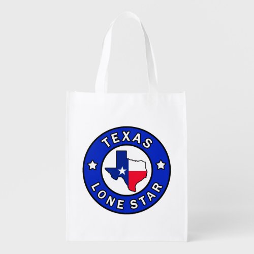 Texas Lone Star Grocery Bag